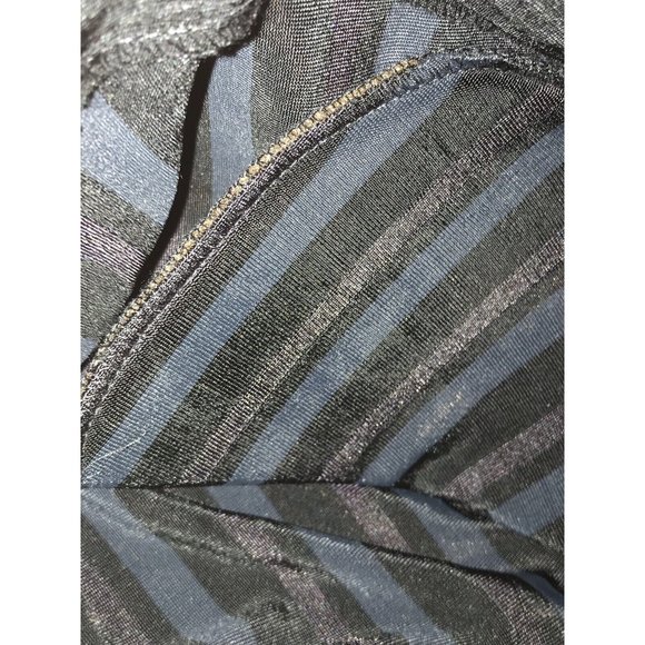 Rabbit Rabbit Rabbit Designs Cardigan Tunic Topper Slinky Black Blue Gray Sz 6P - Picture 10 of 11